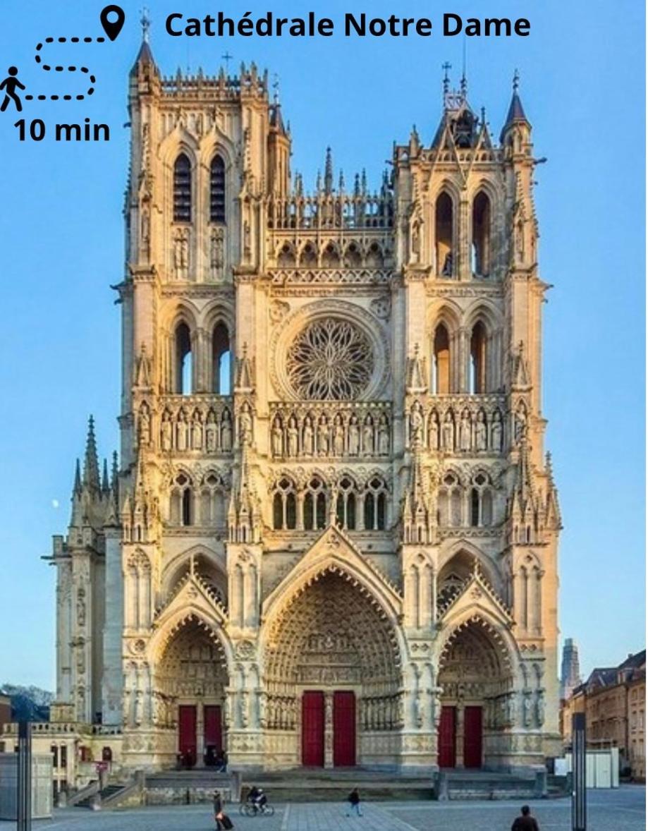 L Amiens Haussmann-Gare-Hortillonnages-Centre-Ville-Wifi Exterior foto
