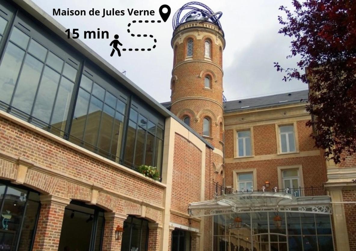 L Amiens Haussmann-Gare-Hortillonnages-Centre-Ville-Wifi Exterior foto